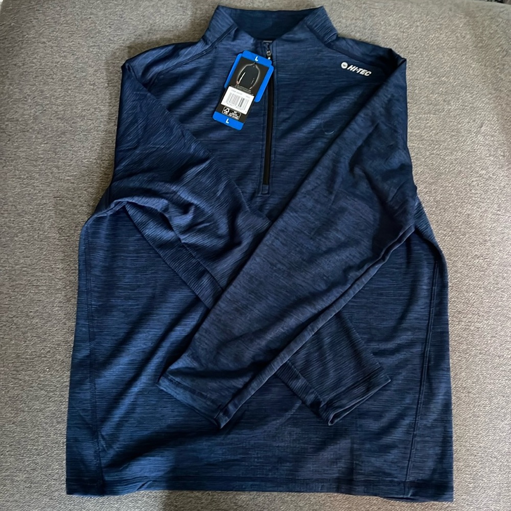 Hi-Tec Performance Quarterzip Blue - Picture 3 of 3